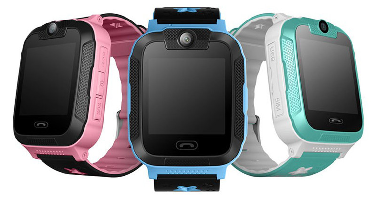 The OMG Smart Kids GPS Tracker Watches. Comes in 3 different colours of pink, blue and green