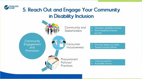 Tip #5: Champion disability inclusion and share your journey with the community